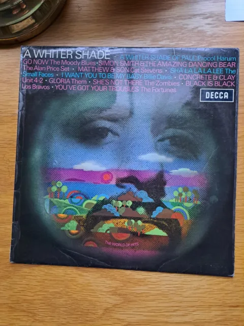 Them, Zombies, Small Faces etc; “A Whiter Shade”; UK orange Decca mono LP in EXC