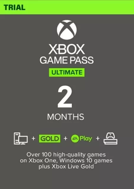 GAME PASS ultimate 2 MONTHS 60 DAYS code XBOX LIVE INSTANT,VPN REQUIRED READ