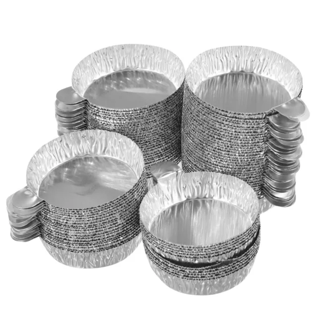 100 Pcs Plateaux En Aluminium De Pesé Feuille D'aluminium Provisions