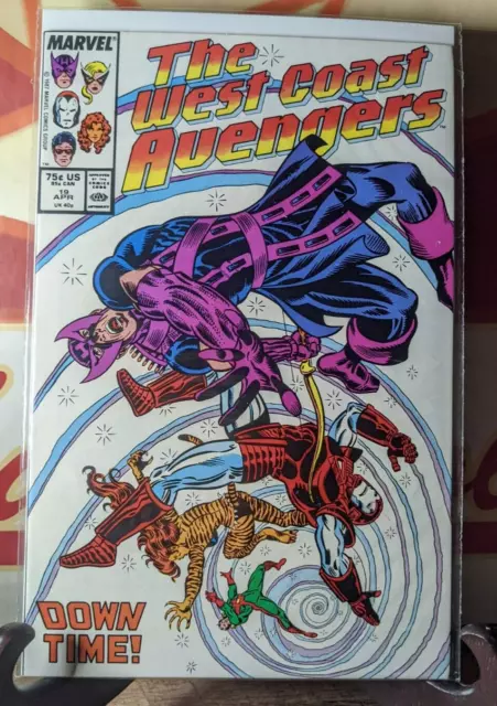 West Coast Avengers 19 Mockingbird vs Phantom Rider Marvel Comics Comic Book Vtg