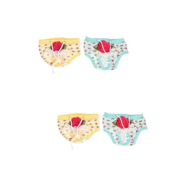 4 pantalones fisiológicos para perros 17X14X1cm algodón