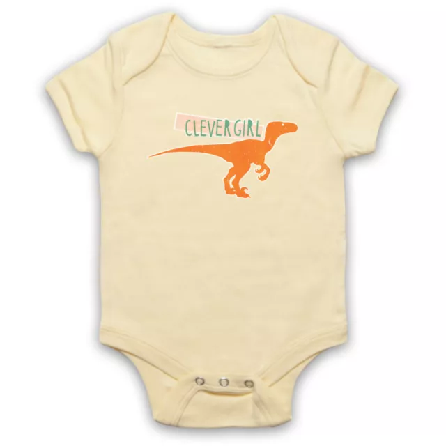 Intelligente Ragazza Veloceraptor Quotazione Non Ufficiale Jurassic Park Bambino Grow Babygrow Regalo
