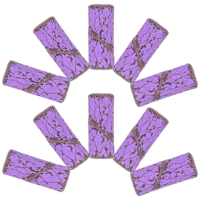 50 cintas de lijado de uñas pequeñas, anillos de lijado de uñas portátiles,