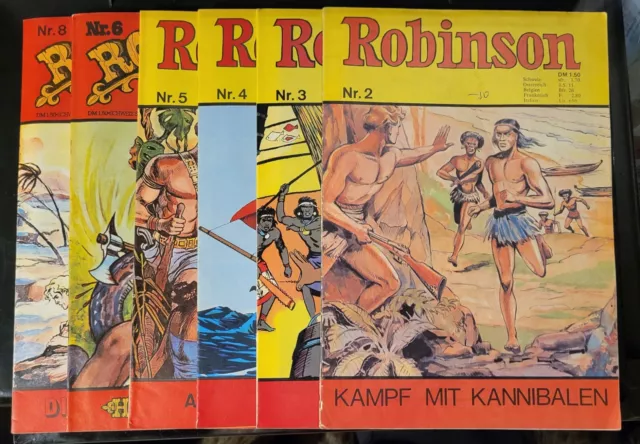 Robinson - Nr. 2, 3, 4, 5, 6, 8 - Arotal Verlag - 1977