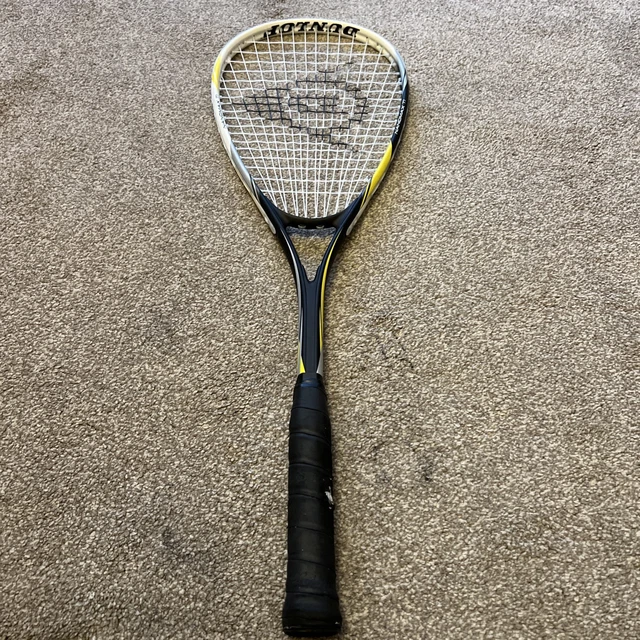 Raquette De Squash Dunlop Black Max, Noire, Occasion, état Correct
