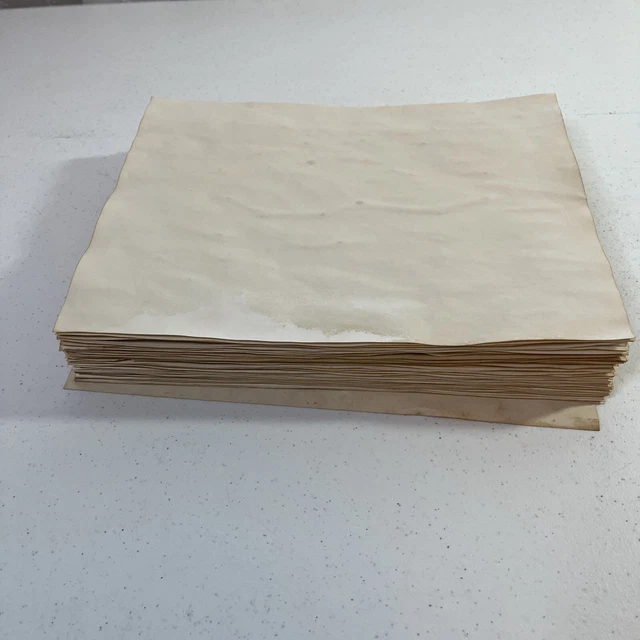 Diarios de chatarra de papel teñido de café 24 libras 50 hojas 8,5"" x 11"" artesanales efímeras
