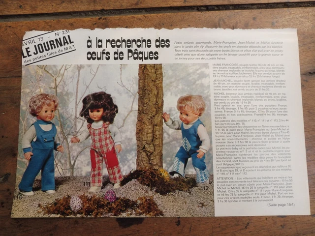 Par Amour Des Poupees : Modes Et Travaux Aout 1973