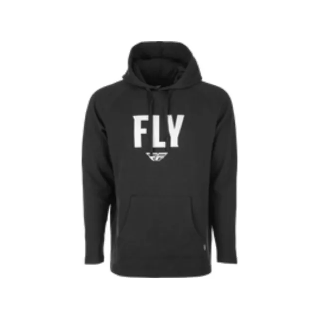 Fly Racing Fly Weekender Pullover Hoodie-Black/White-Small