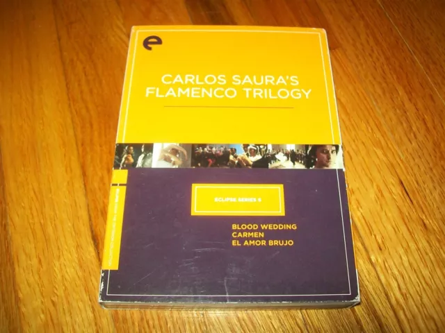 Carlos Saura's Flamenco Trilogy 3-Dvd Set Eclipse Series 6 Blood Wedding & More!