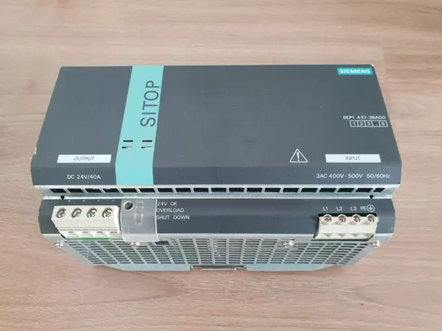 Siemens SITOP Power Supply 6EP1437-3BA00 24V 40A