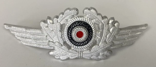 Kokarde Schwinge Schirmmütze SWR Wehrmacht Luftwaffe Arsenalzustand 2.WK orig.