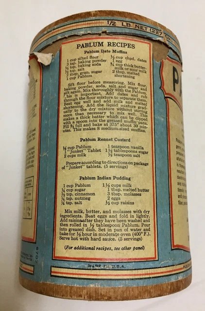Pablum Invention VINTAGE PABLUM CEREAL Carton Baby Food Mead Johnson & Co. USA 1940's ...