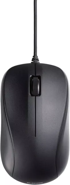 ELECOM Mouse wired M size 3 button USB Laser Black ROHS Directive M-S2ULBK/
