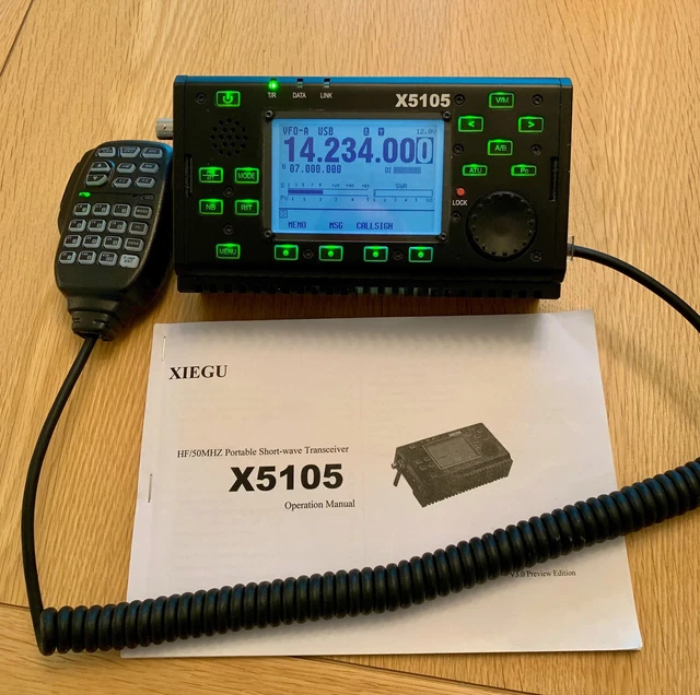 Xiegu X5105 Amateur Transceiver (HF & 6m) Excellent condition.