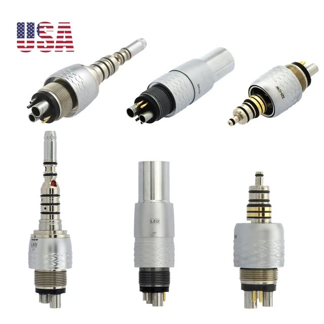 COXO Dental LED Quick Coupling 6Holes For High Speed Handpiece Turbine KAVO NSK