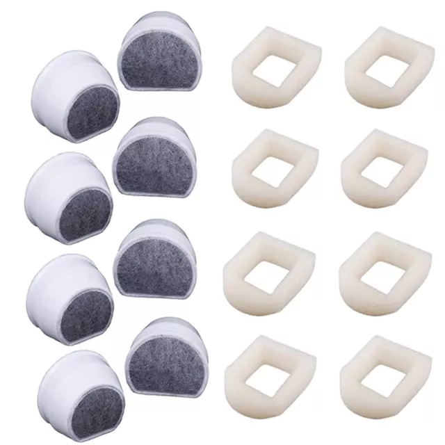 16pcs Replacement Foam/Charcoal Filter for Petsafe Drinkwell Pet Fountain