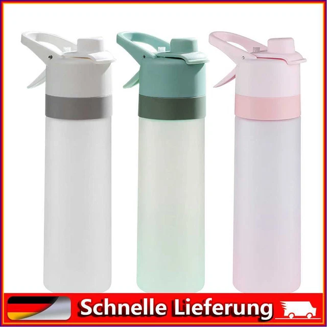 650ML Solid Plastic Spray Fitness Water Bottle Frosted Space Cup Sport Drinkware