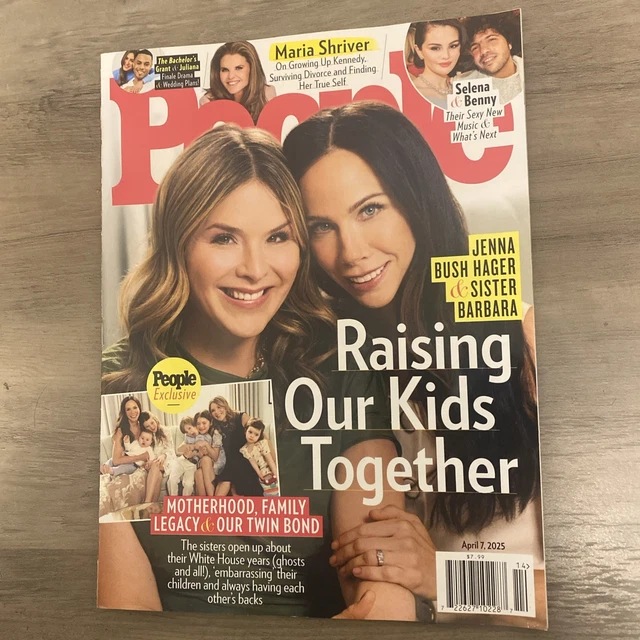 PEOPLE MAGAZINE APRIL 7, 2025 JENNA BUSH HAGER & SISTER BARBARA TWIN