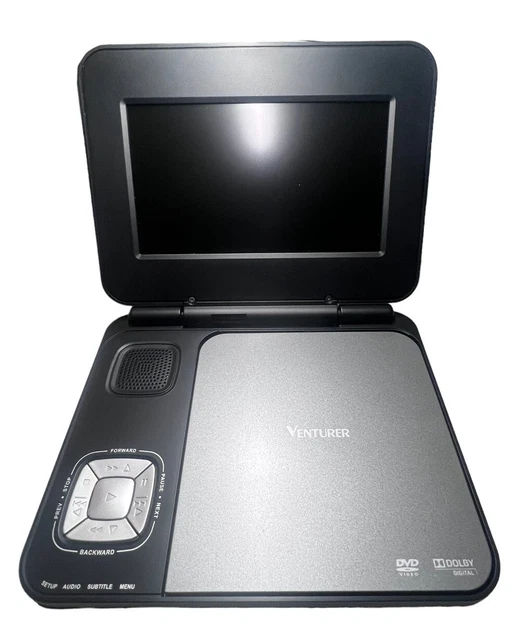 VENTURER PORTABLE DVD Player Model PVD730 & Charger, 7 29.99 PicClick