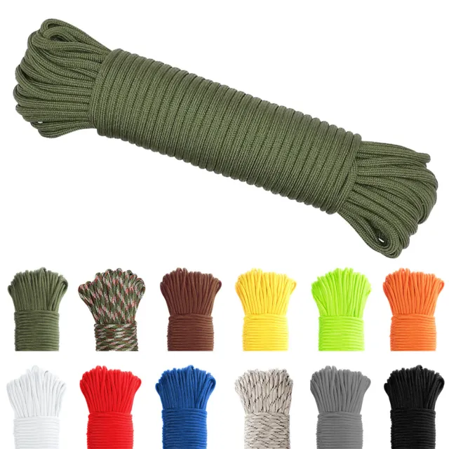 50ft Type III Paracord 550 Paracord Rope Parachute Cord Reflective 7 Strand Core