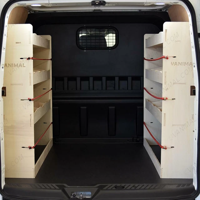 FORD TRANSIT CUSTOM Crew Cab L1 NS and OS Double Rear Racking (Pair