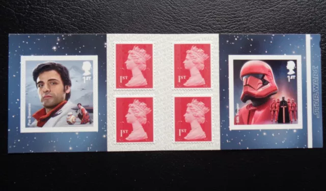 GB  SG PM 70  6 x 1st stamps   STAR WARS    booklet complete