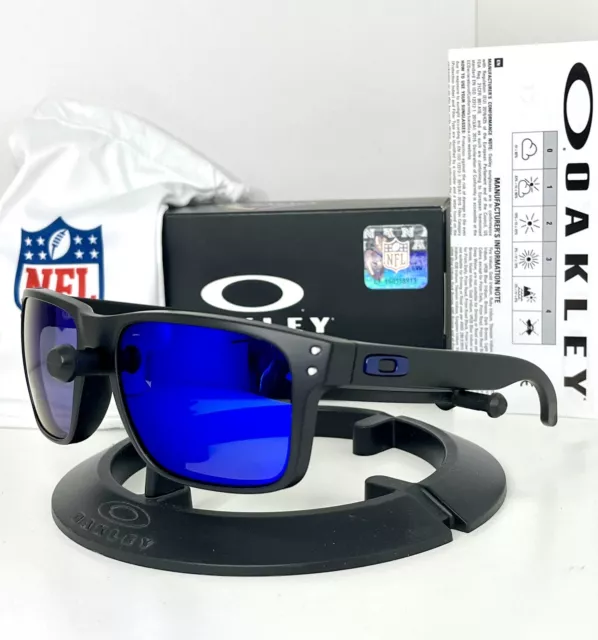 Oakley NFL Cowboys Holbrook OO9102-L8 Matte Black / Prizm Black & Blue Polarised