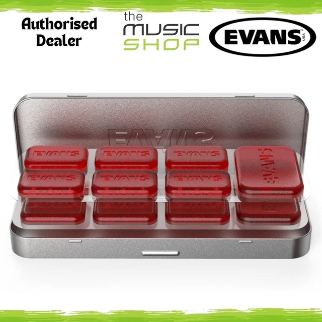 Evans Mini EQ Pods - Lot De 14 Gels Amortisseurs Pour Batterie - Sans Taches, Réutilisables - Pour Contrôler La Résonance - 9