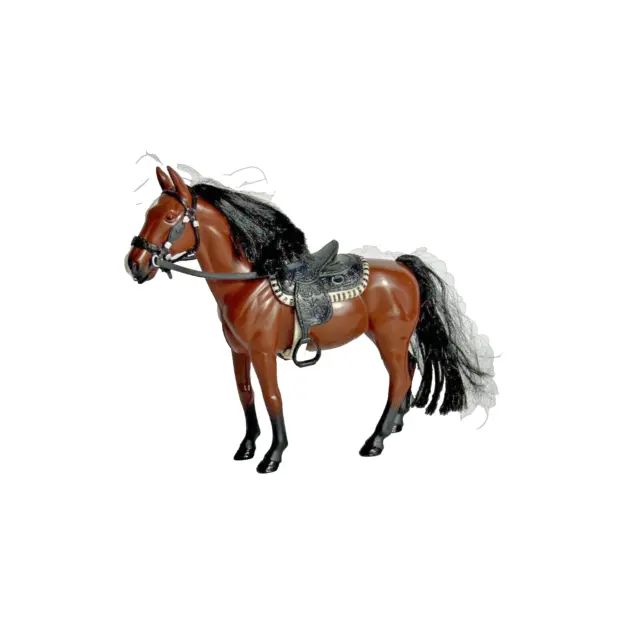 Brown Toy Horse With Saddle Enertec Enterprises 2009