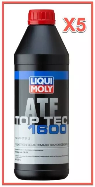 5 Liter Auto. Trans. Fluid LIQUI MOLLY Top Tec ATF 1600 Full Synthetic 2