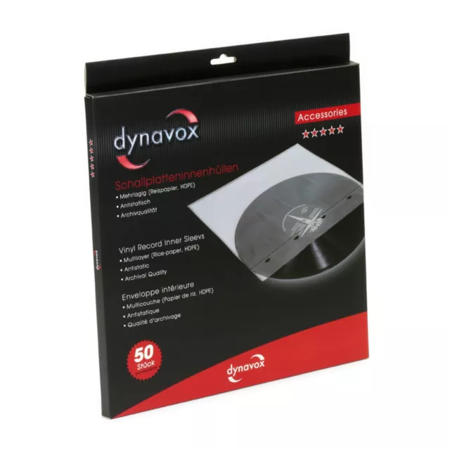 ✅Dynavox Schallplatten-Innenhüllen / 50 Stück / antistatisch✅