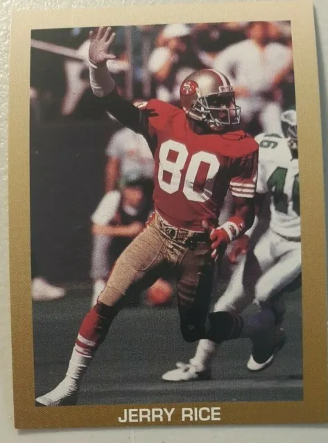 1989 All-Sports Jerry Rice San Francisco 49ers Promo Card (VV)