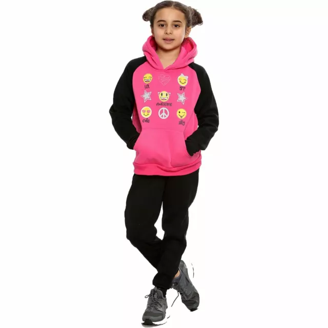 Kids Girls Awesome Cute Silly BFF LOL Tracksuit Hoodie Trouser Sweatshirt Set