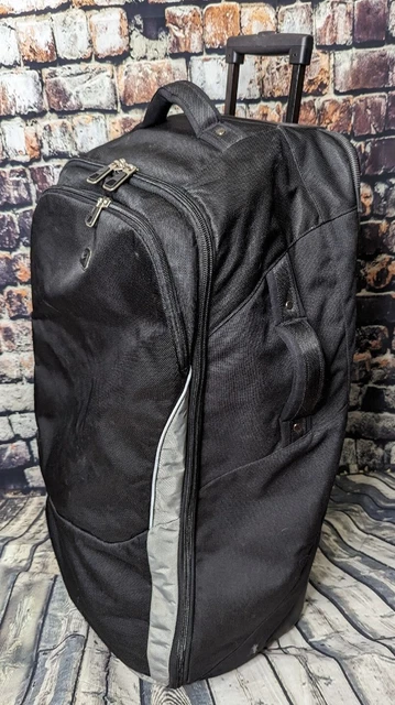 NIKE Large 30" Upright Black Rolling Sport Duffel Luggage Gear Bag Suitcase 2