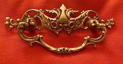 Antique ornate Hardware Brass French Provincial Victorian Drawer Pull 3"centers