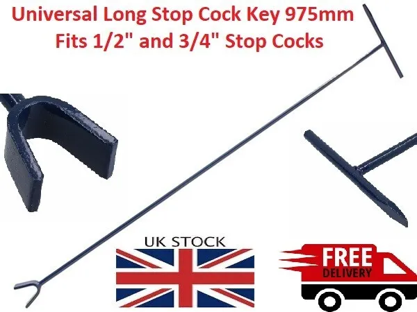 Universal Long Stop Cock Key  Combination Water Stopcock Mains Tap Manhole 2