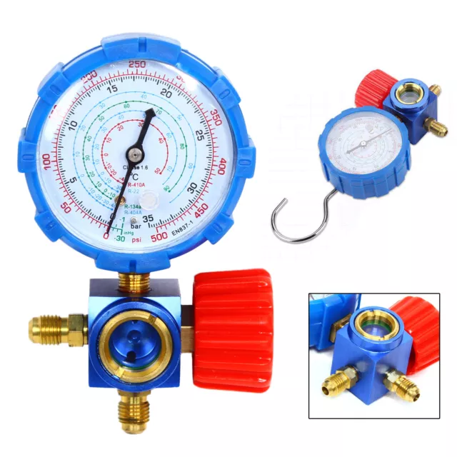0-500PSI Air Conditioner Single Manifold Gauge Valve For R134A R404A R22 R410A