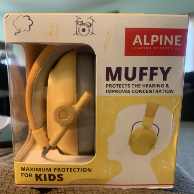 Alpine Muffy Baby Ear Protection kids/Toddlers up to 36 Months-Yellow SNR=25dB