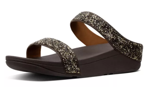 FitFlop Fino Quartz Slide Women Sandal - Gold - 6