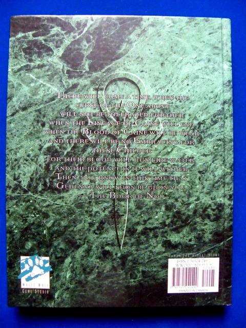 VAMPIRE: THE MASQUERADE Core Rulebook - Lupo bianco WW2300 - In