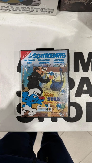 Jeu Sega Master System Les Schtroumpfs - Complet PAL, état Excellent