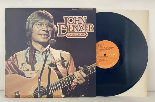 John Denver - Live in London -  12" Vinyl LP 1976 RCA Victor Records RCA RS 1050