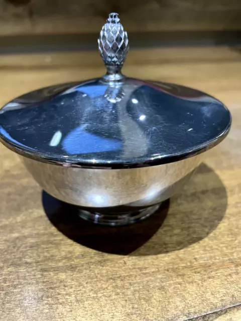 Paul Revere Reproduction Silver Plate 4" Sugar BOWL with LID ONEIDA Silversmiths