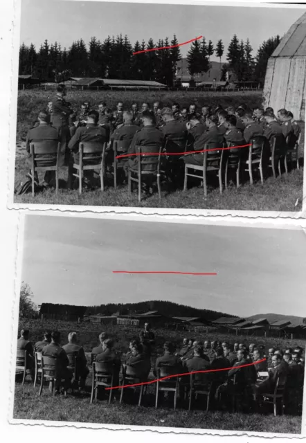 2 photos allemande WW2 Soldats allemands Briefing pilotes.???  100% originale