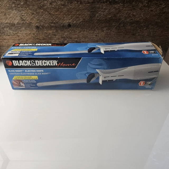 BLACK & DECKER 9" ELECTRIC KNIFE Stainless Steel Blade EK700 NEW