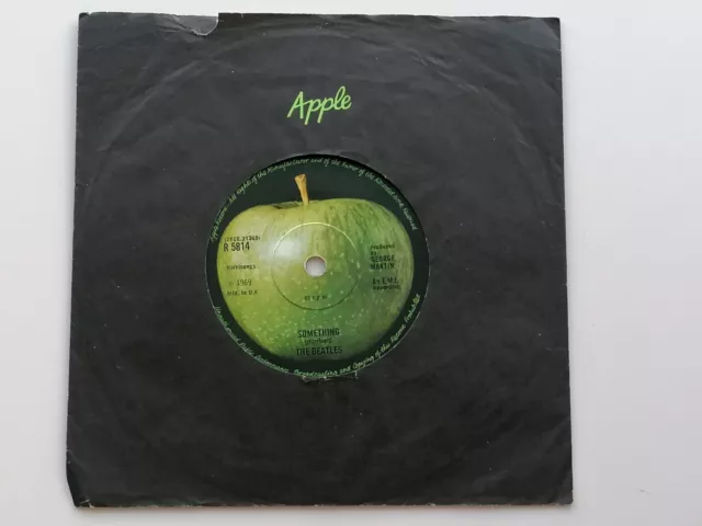 The Beatles Orig  1969 Uk 45   Something  /  Come Together    Apple R 5814