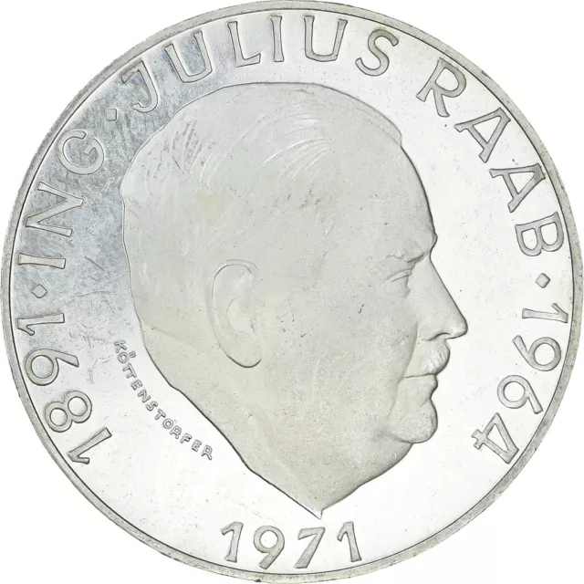 [#940365] Coin, Austria, 50 Schilling, 1971, Proof, MS(64), Silver, KM:2911