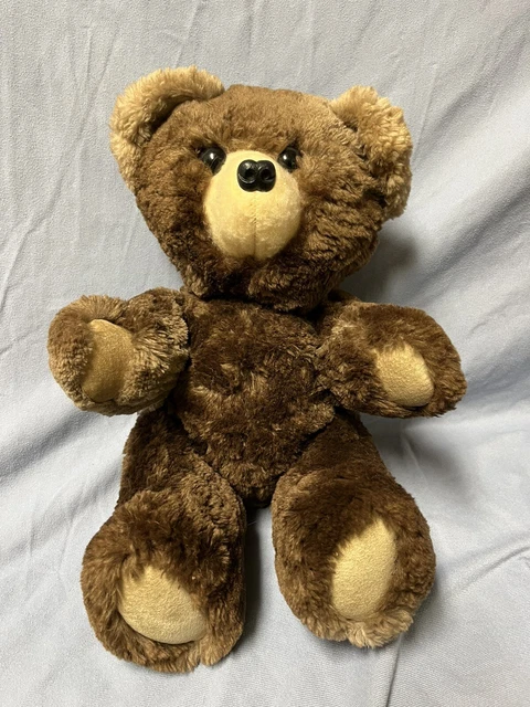 Handmade Real Fur Plush Teddy Bear Sheared Beaver Jointed Bear Mountain Bear