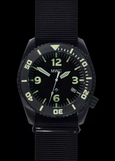 MWC Depthmaster 1000m Water Resistant Military Divers Watch Helium Valve Auto
