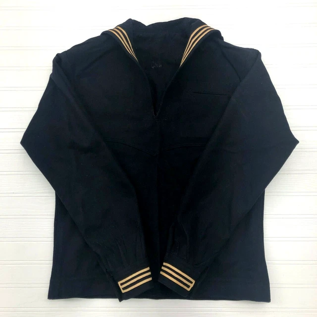 RARE WWII ERA Blue U.S. Navy Enlisted Blue Jumper (Crackerjack) Top ...